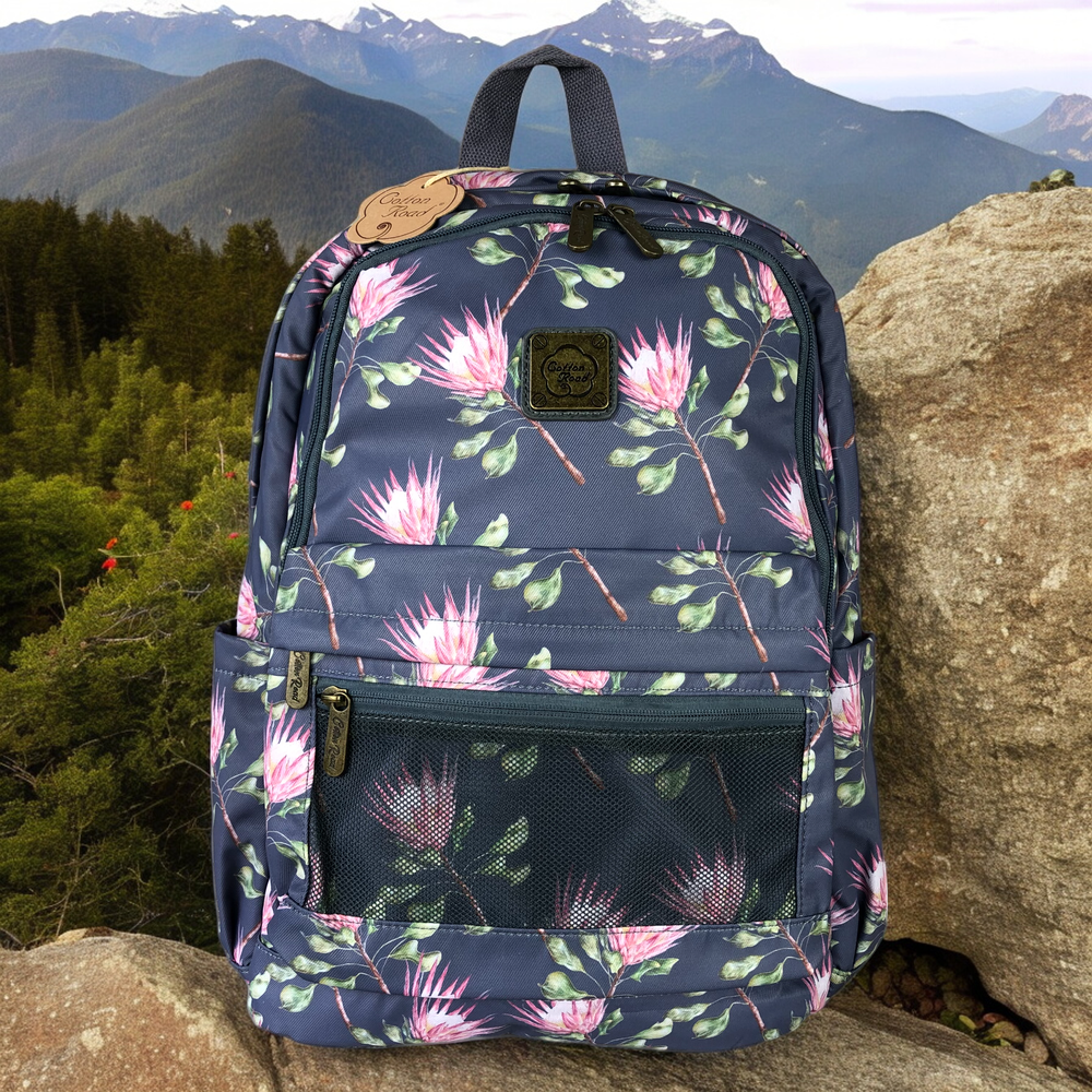 BLUE PROTEA Canvas Cotton Road Backpack