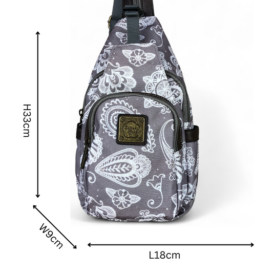 BROWN Cotton Road CANVAS Cross Body Bag / Mini Backpack