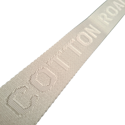 Cotton Road Adjustable Bag Strap: WARM BEIGE Tonal Logo ZOOM