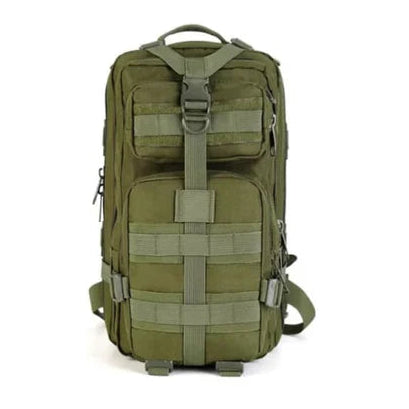 Black Military Tactical Backpack front view.