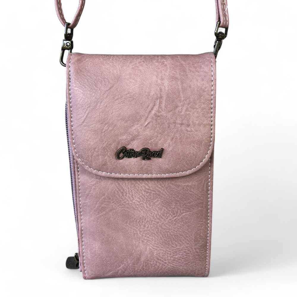 PINK PU Leather Mini Cotton Road Sling Bag