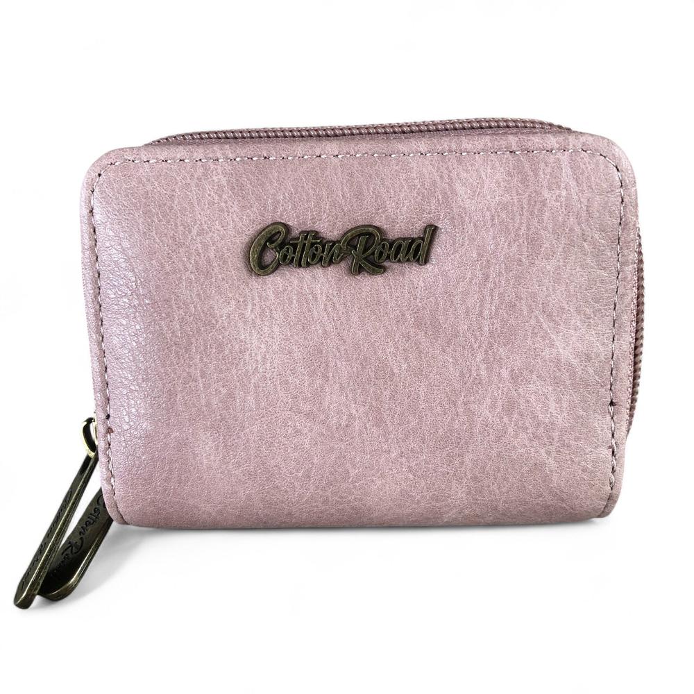 Small PINK Cotton Road PU Leather Wallet