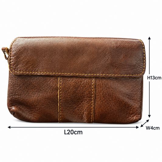 Vivace Sling Bag: COFFEE BROWN Genuine Leather Cross Body & Belt Bag