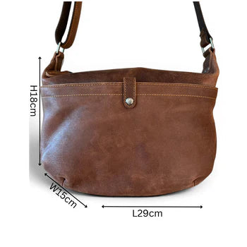 Vivace Sling Bag: BROWN Genuine Leather Crossbody for stylish Women SIZE