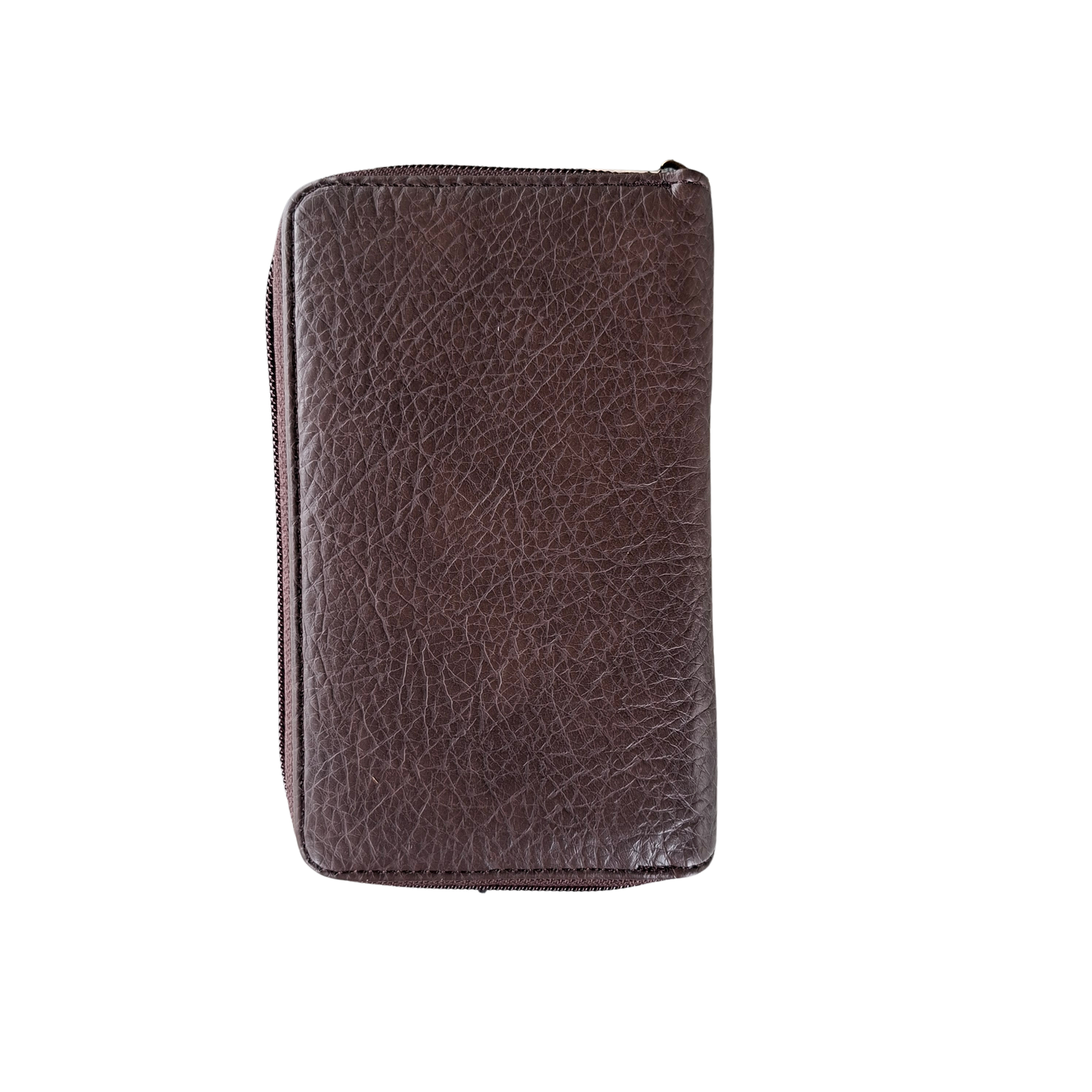 Cotton Road Wallet: Medium COFFEE BROWN PU Leather with LEOPARD Print
