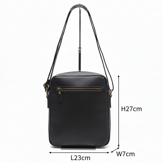 Vivace Genuine Leather Sling Bag: COFFEE Brown UNISEX Large Messenger/ Sling Bag