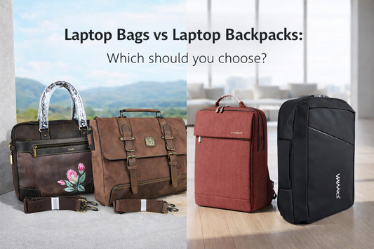 Laptop bags vs laptop backpacks comparison showing Cotton Road laptop bags and laptop backpacks for work and school in South Africa