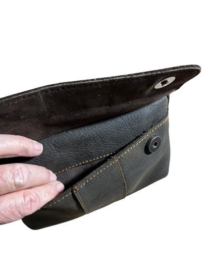 Vivace Sling Bag: DEEP COFFEE BROWN Genuine Leather Cross Body & Belt Bag