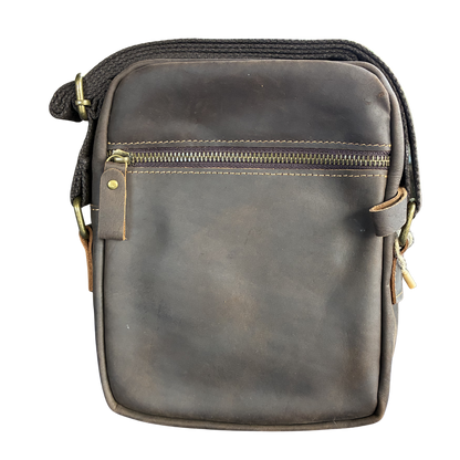 Vivace Sling Bag: COFFEE BROWN Genuine Leather with Adjustable Strap
