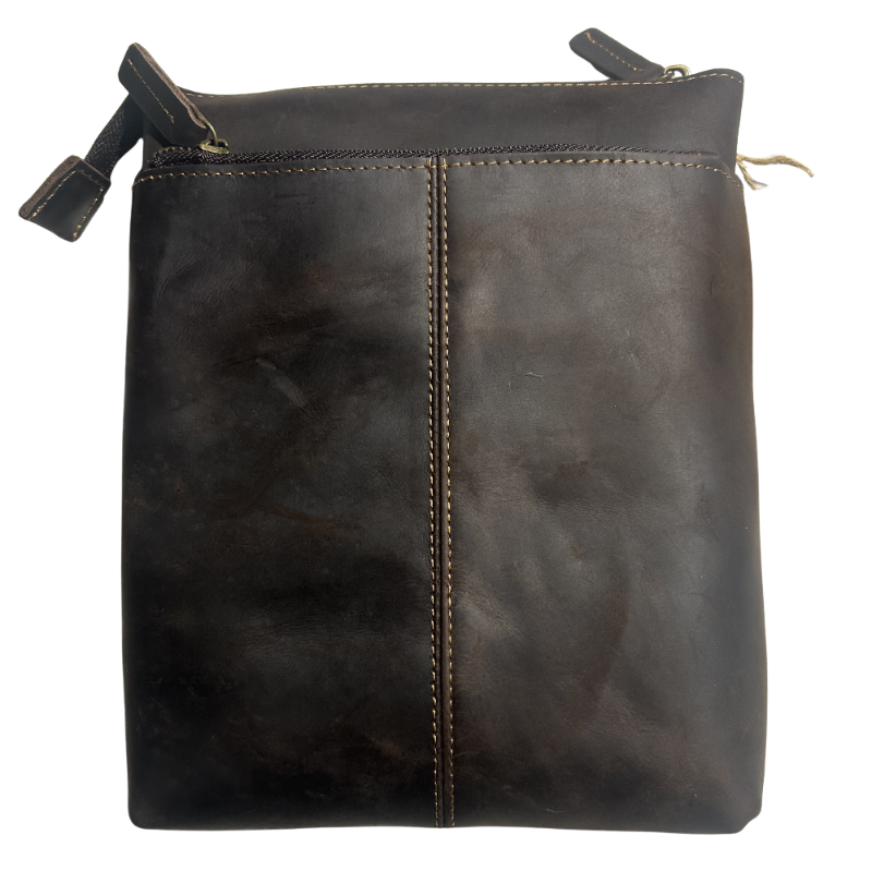 Vivace Sling Bag: Small DARK COFFEE Genuine Leather Messenger Bag