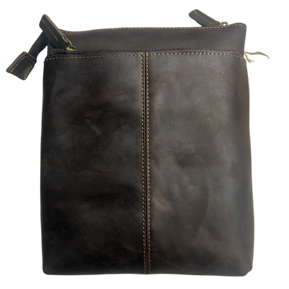 Vivace Sling Bag: Small DARK COFFEE Genuine Leather Messenger Bag