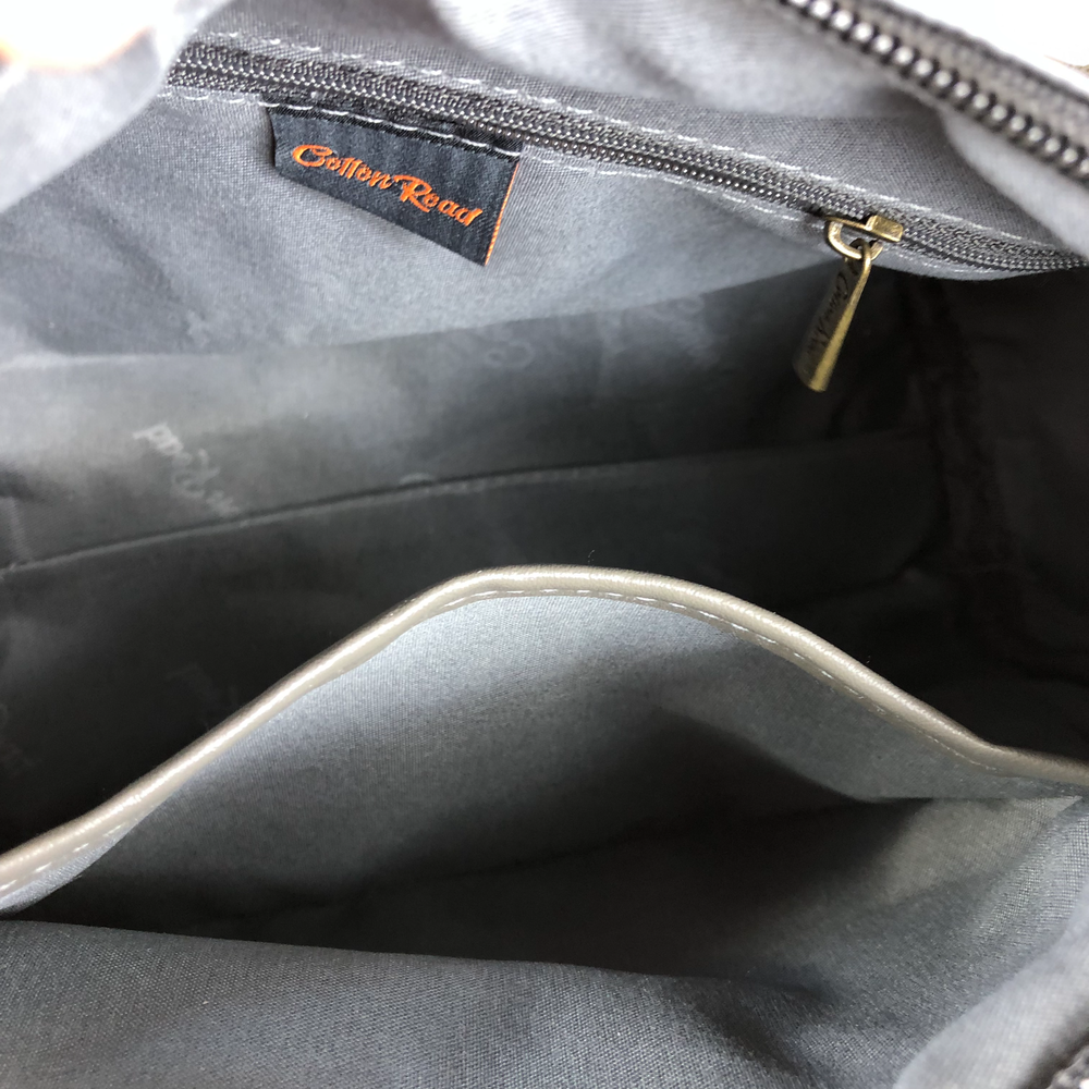 BLACK Cotton Road PU Leather Sling Bag with BRANDED Strap