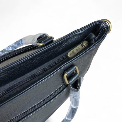 BLACK PU Leather Cotton Road BRANDED Handbag