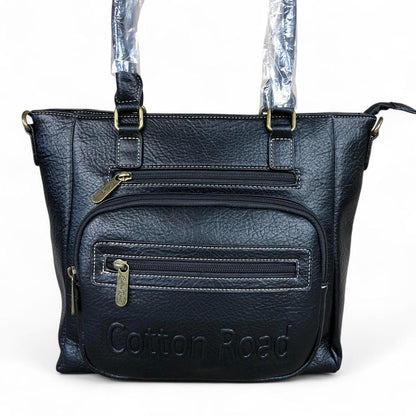 BLACK PU Leather Cotton Road BRANDED Handbag