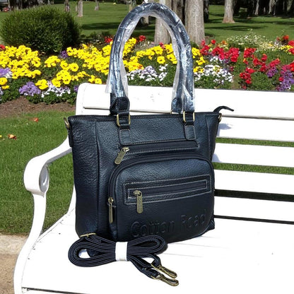 BLACK PU Leather Cotton Road BRANDED Handbag