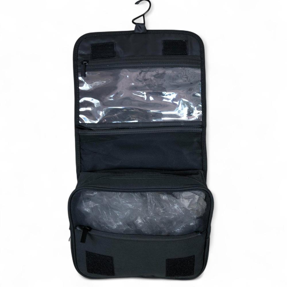 BLACK Troocolor Canvas Hanging Vanity Bag