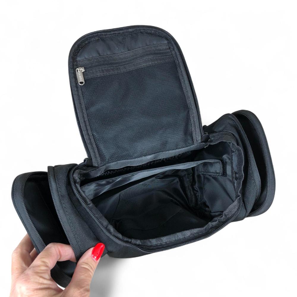 BLACK Troocolor Canvas Vanity Bag