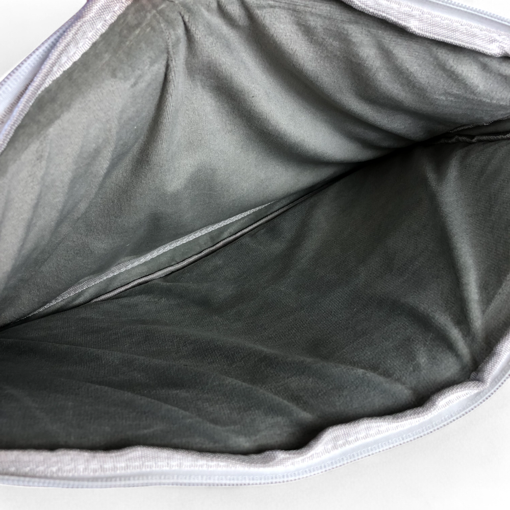 BLUE Canvas BUTTERFLY Cotton Road Laptop Bag with GREY Trim and Matching Sleeve COMBO