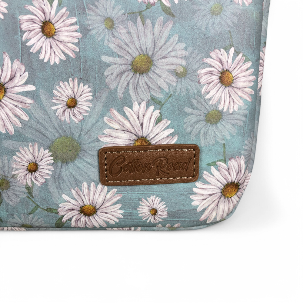 BLUE Cotton Road DAISY PVC Laptop Bag / Carry Sleeve with Padded Inner