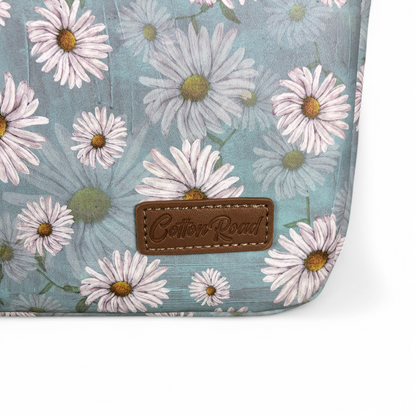 BLUE Cotton Road DAISY PVC Laptop Bag / Carry Sleeve with Padded Inner
