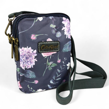 BLUE FLORAL Canvas Mini Cotton Road Sling Bag