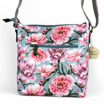 BLUE FLORAL Cotton Road PVC Sling Bag