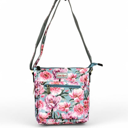 BLUE FLORAL Cotton Road PVC Sling Bag