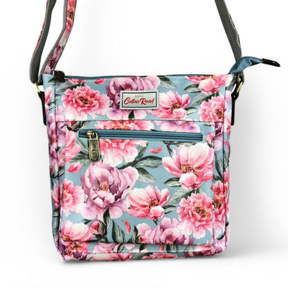 BLUE FLORAL Cotton Road PVC Sling Bag