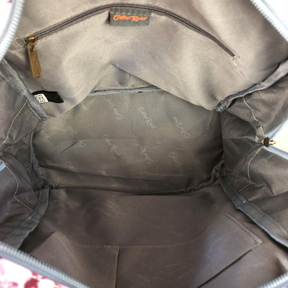 BLUE FLORAL PVC Cotton Road Backpack