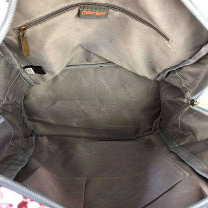 BLUE FLORAL PVC Cotton Road Backpack