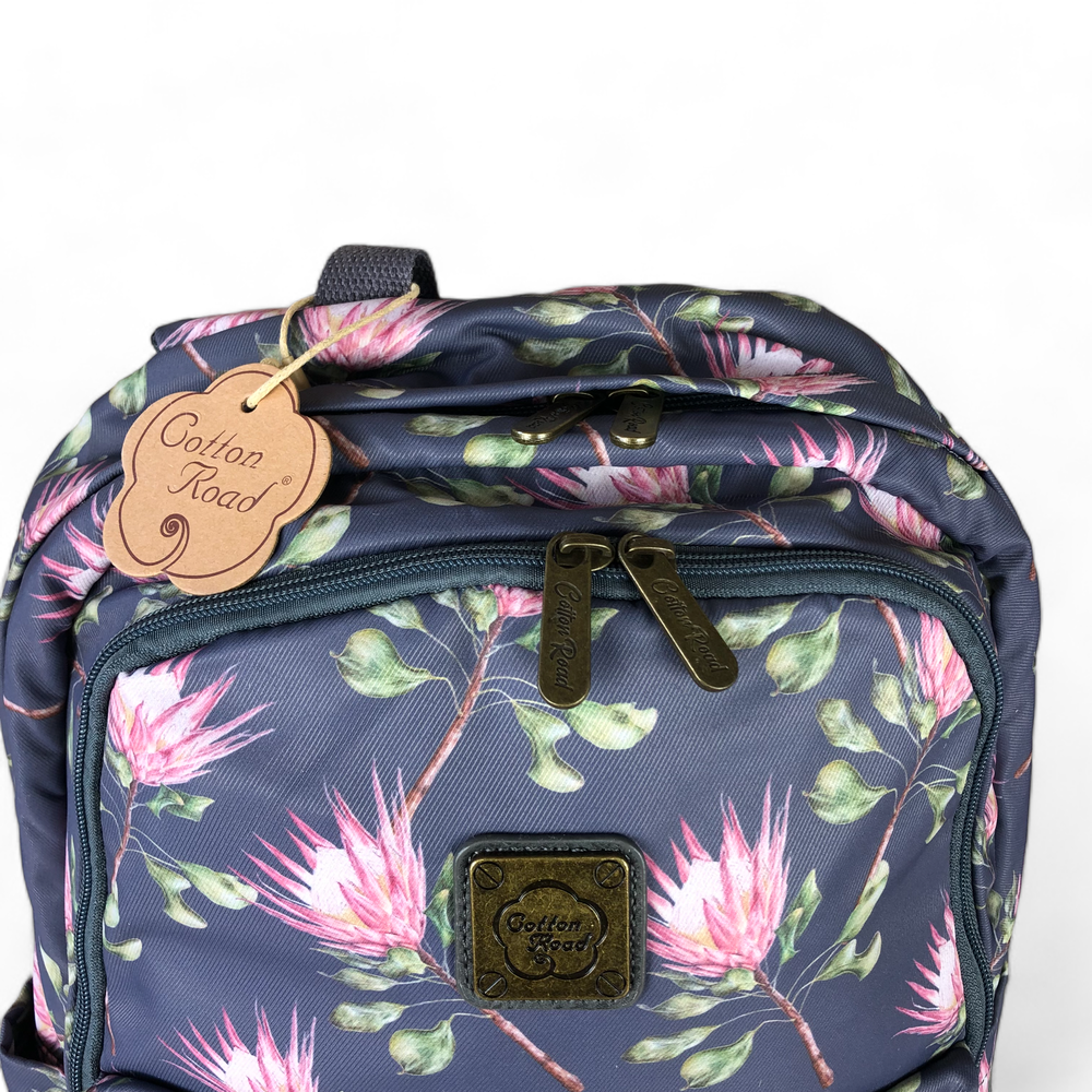 BLUE PROTEA Canvas Cotton Road Backpack