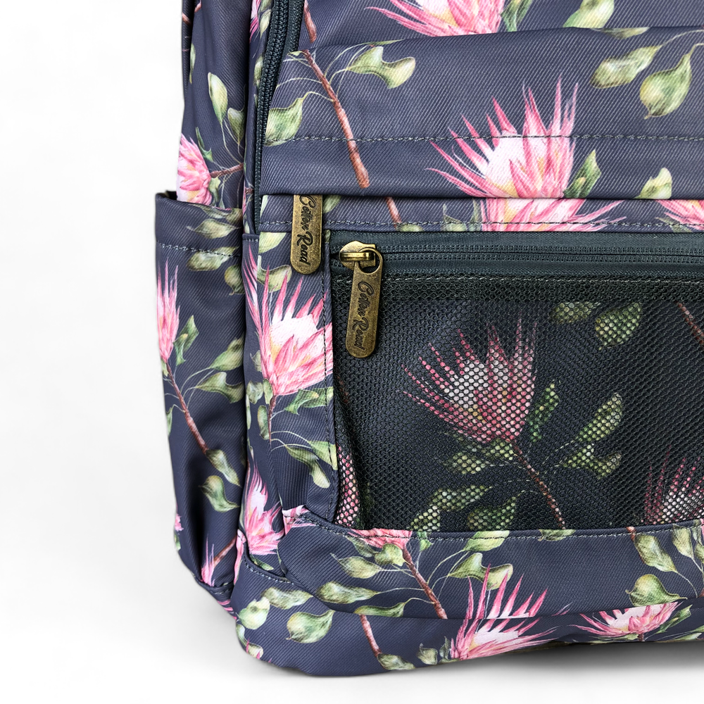 BLUE PROTEA Canvas Cotton Road Backpack