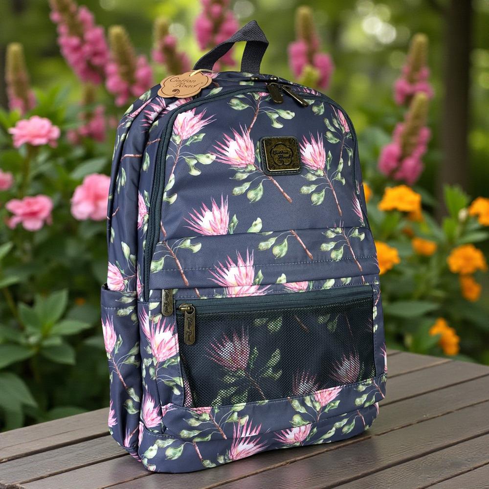 BLUE PROTEA Canvas Cotton Road Backpack