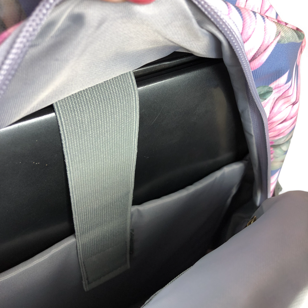 BLUE PVC Cotton Road 15,6" Laptop Backpack with PROTEAS