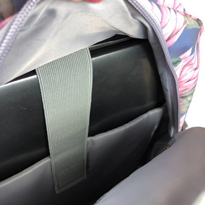 BLUE PVC Cotton Road 15,6" Laptop Backpack with PROTEAS