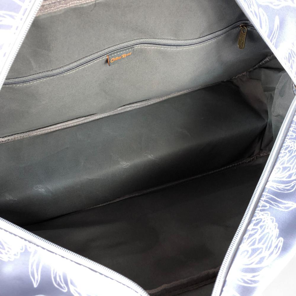 BLUE PVC Overnight Cotton Road Travel Bag with PROTEAS