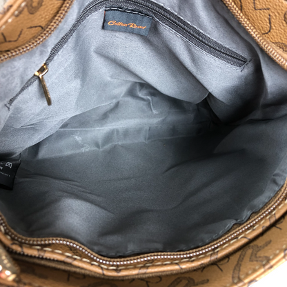 BROWN Cotton Road BRANDED Synthetic Leather Sling Bag