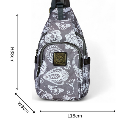 BROWN Cotton Road CANVAS Cross Body Bag / Mini Backpack