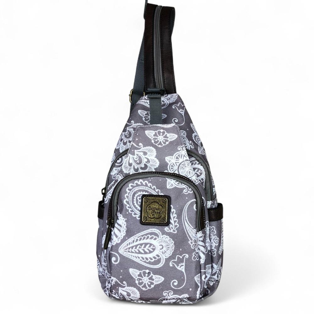 BROWN Cotton Road CANVAS Cross Body Bag / Mini Backpack