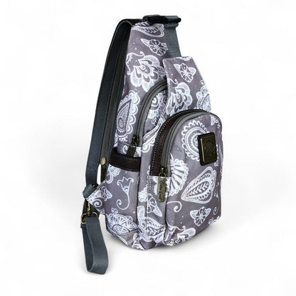 BROWN Cotton Road CANVAS Cross Body Bag / Mini Backpack