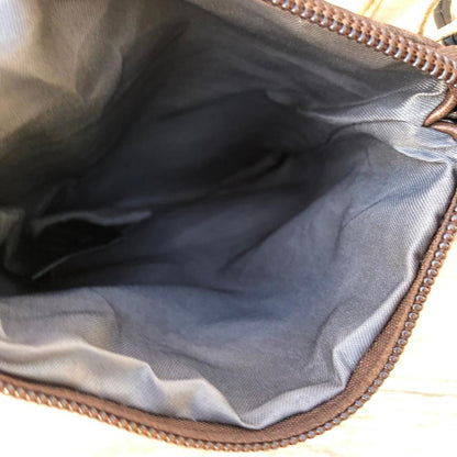 BROWN PU LEATHER Mini Cotton Road Sling Bag with WINDMILL