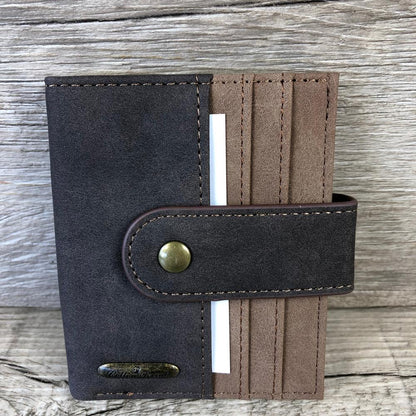 BROWN PU Leather Cotton Road Card Holder