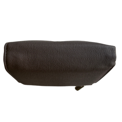 BROWN Soft Canvas Purse with PU Leather Trim BOOK VIEW