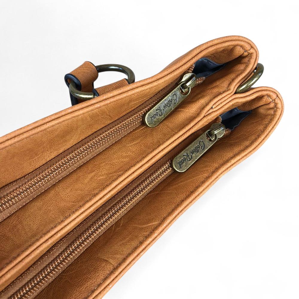 CAMEL Cotton Road PU Leather Handbag with TAG