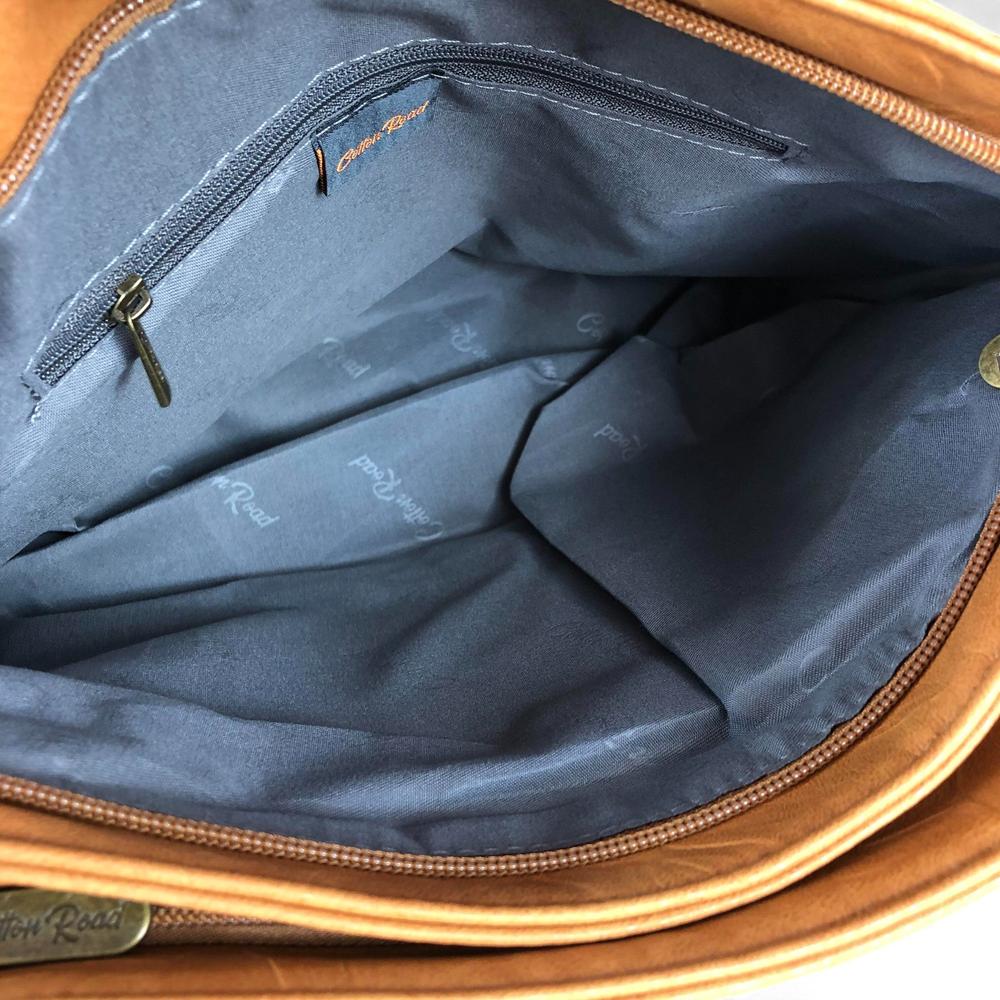 CAMEL Cotton Road PU Leather Handbag with TAG