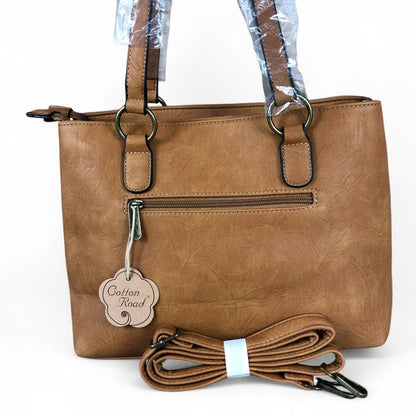 CAMEL Cotton Road PU Leather Handbag with TAG