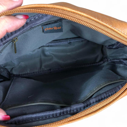 CAMEL PU Leather Cotton Road Sling Bag