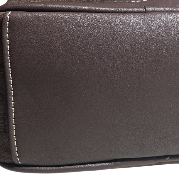 COTTON ROAD BACPACK: LIGHT COFFEE & PU LEATHER SUEDE MATTE MINI BACKPACK BOTTOM