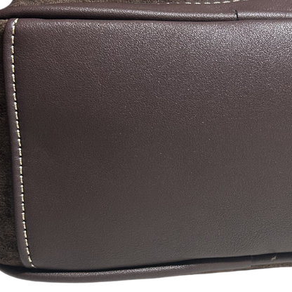 COTTON ROAD BACPACK: LIGHT COFFEE & PU LEATHER SUEDE MATTE MINI BACKPACK BOTTOM