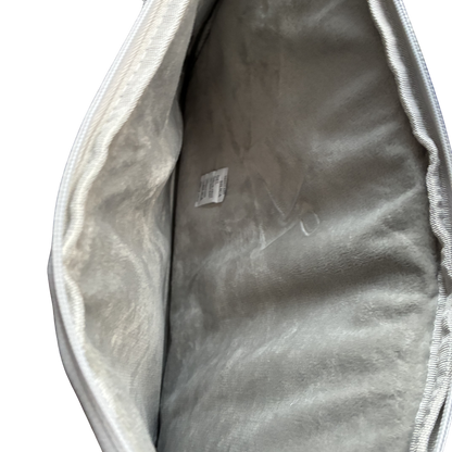 COTTON ROAD LAPTOP BAG: GREY Rose Decorated PVC Carry Sleeve with Padded Inner view